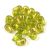 Drop - Czech Pressed Glass Bead -Green Tea Gold Splash - 4x6mm