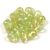 Drop - Czech Pressed Glass Bead - Erinite Gold Splash - 4x6mm