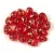 Drop - Czech Pressed Glass Bead - Light Siam Gold Splash - 4x6mm