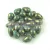 Cseh préselt csepp gyöngy - Turquoise Green Pink Bronze Luster - 4x6 mm