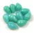 Cseh préselt csepp gyöngy - Turquoise Green Opal Blend - 6x9mm (tetején fúrt)