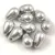 Cseh préselt csepp gyöngy - Silver - 6x9mm (tetején fúrt)