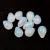 Cseh préselt csepp gyöngy - White Opal - 6x9mm (tetején fúrt)