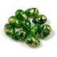 Drop - Czech Pressed Glass Bead - Sunflower Copper - 6x9mm