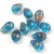 Drop - Czech Pressed Glass Bead - Aqua Bronz Patina - 6x9mm