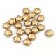 Czech Pressed Star Glass Bead - Aztec Gold - 6mm