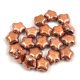 Czech Pressed Star Glass Bead - Crystal Full Apollo - 6mm