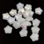 Czech Pressed Star Glass Bead - Alabaster AB - 6mm