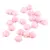Czech Pressed Star Glass Bead - Opal Pink Luster - 6mm