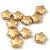 Czech Pressed Star Glass Bead - Aztec Gold - 8mm