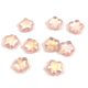 Czech Pressed Star Glass Bead - Crystal Light Rose AB - 8mm