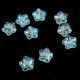 Cseh préselt csillag gyöngy - Crystal Aqua Splash - 8mm