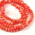 Csiszolt fánk gyöngy - Red Luster - kb. 2x3mm - szálon
