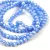Csiszolt fánk gyöngy - Light Sapphire Luster - kb. 2x3mm - szálon