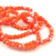 Csiszolt fánk gyöngy - Orange AB - kb. 2x3mm - szálon