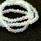 Csiszolt fánk gyöngy - Crystal AB - 2x3mm - szálon