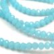 Firepolished donut bead - 2x3mm - Opal Aqua - sold on strand