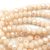 Faceted donut bead - 2x3mm - Light Beige AB - sold on strand