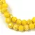 Firepolished donut bead - 3x4mm - Canary Yellow Luster - sold on strand