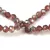 Firepolished donut bead - 3x4mm - Smoked Topaz AB - sold on strand