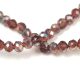 Firepolished donut bead - 3x4mm - Smoked Topaz AB - sold on strand