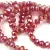 Firepolished donut bead - 3x4mm - Light Siam AB - sold on strand