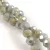 Firepolished donut bead - 3x4mm - Gray Yellow Full AB - sold on strand