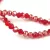 Firepolished donut bead - 3x4mm - Light Siam Luster - sold on strand