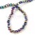 Firepolished donut bead - 3x4mm - Metallic Green Iris - sold on strand