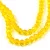 Firepolished donut bead - 3x4mm - Sunflower - sold on strand