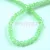Firepolished donut bead - 3x4mm - Mint AB - sold on strand