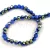 Firepolished donut bead - 3x4mm - Sapphire Metallic Green Iris - sold on strand