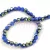 Firepolished donut bead - 3x4mm - Light Sapphire Metallic Green Iris - sold on strand