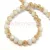 Firepolished donut bead - 3x4mm - Alabaster Latte Luster - sold on string