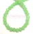 Firepolished donut bead - 3x4mm - Opal Light Turquoise - sold on string