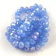 Csiszolt fánk gyöngy - Light Sapphire Opal - 5x6mm - szálon