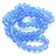 Csiszolt fánk gyöngy - Light Sapphire AB - 5x6mm - szálon