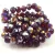 Firepolished donut bead - 6x8mm - Siam Iris - sold on strand