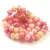 Firepolished donut bead - 6x8mm - Rosaline Peach Blend - sold on strand