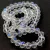 Firepolished donut bead - 6x8mm - Crystal AB - sold on strand