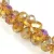 Firepolished donut bead - 6x8mm - Brandy AB - sold on strand