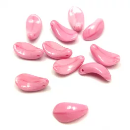 Curved Petal Bead - 7x13mm - Rose