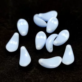 Curved Petal Bead - 7x13mm - Light Sapphire