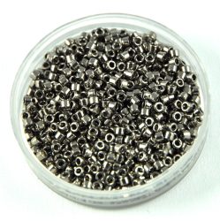 Miyuki delica gyöngy 0021 - nikkel (sötét ezüst) - 10/0