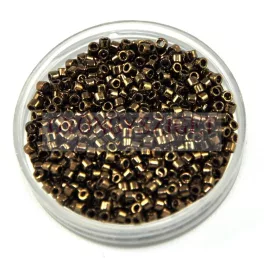   Miyuki Delica Japanese Seed Bead  size : 10/0 - 0022 Metallic Dark Bronze 10/0