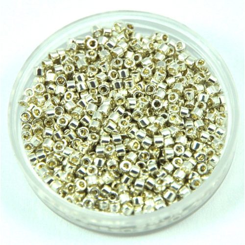 Miyuki Delica Japanese Seed Bead  size : 10/0 - 0035 - Galvanized Silver