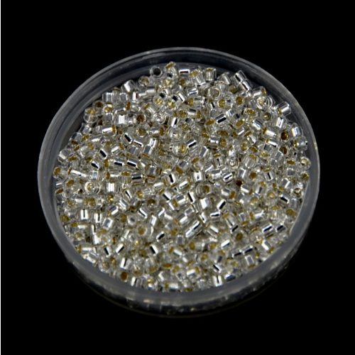 Miyuki Delica Japanese Seed Bead  size : 10/0 - 0041 10 Silver Lined Crystal