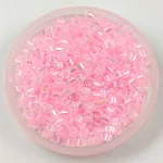 Miyuki delica gyöngy - 55 - Pink Lined Crystal AB - 10/0