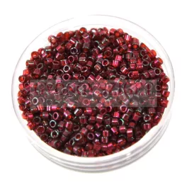   Miyuki Delica Japanese Seed Bead  size : 10/0 - 0105 Garnet Gold Luster