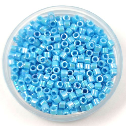 Miyuki Delica Japanese Seed Bead - 164 - Opaque Turquoise Blue AB - 10/0